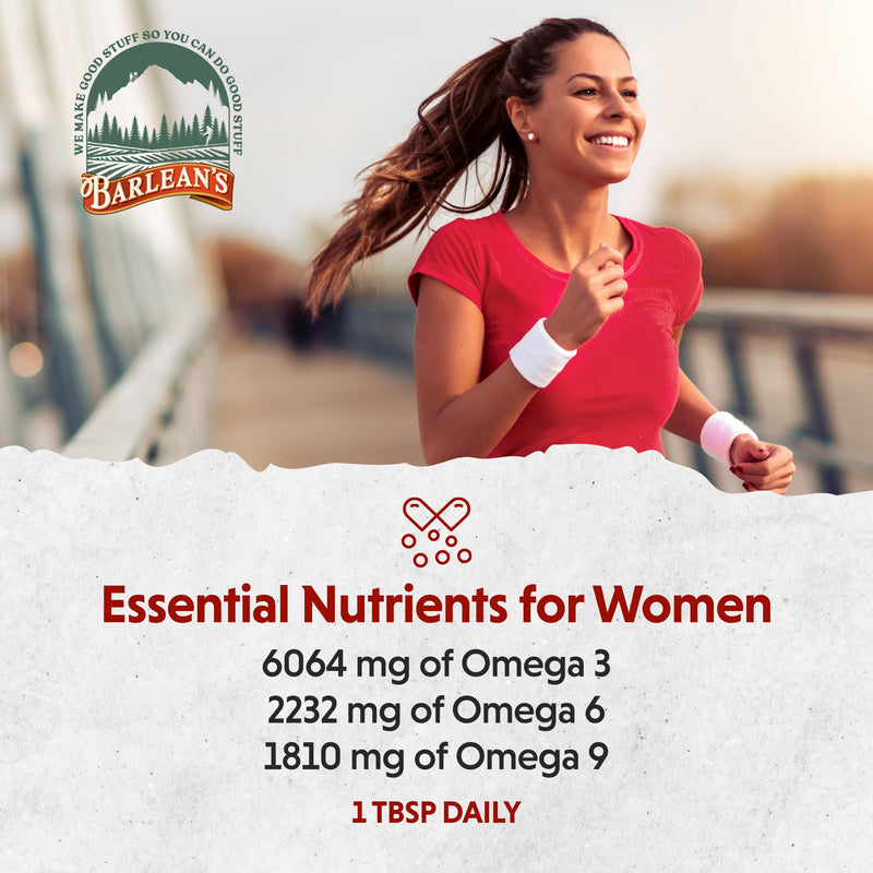 [Australia] - Barlean's Essential Woman Chocolate Mint Liquid Supplement from Flaxseed, Evening Primrose Oil & Soy Isoflavones, Omega 3 6 9 and GLA, Hormonal Balance & Healthy Hair and Skin, 16 oz Chocolate Mint - 16 oz 