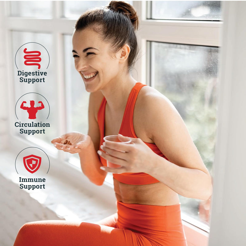 [Australia] - INCAS 100% USDA Organic Cayenne Pepper 120 Capsules (500mg) 45,000 SHU Traditional Digestion & Circulation Support Pure, No Additives & Fillers | 120 Servings 