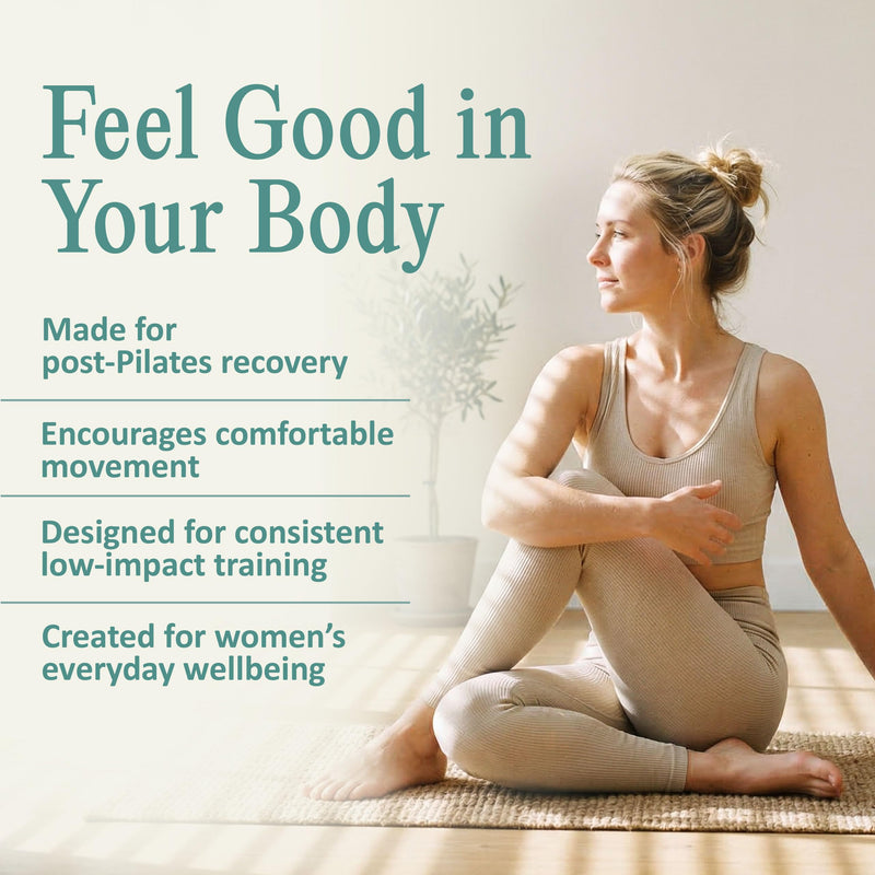 Capsoul Reformer Collagen for Women - Muscle Recovery Supplements with Magnesium, Hyaluronic Acid & Vitamin C - Pilates Movement Formula for Post Workout & Joint Support - 60 Vegan Capsules