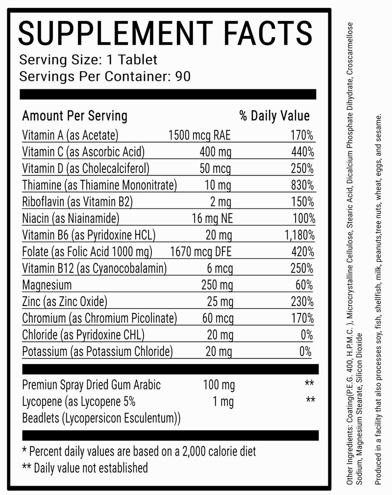 Sequence Multivitamins for African American Men - Powerful Formula with Vitamin C, Zinc and Vitamin D for Immune Support and Heart Health