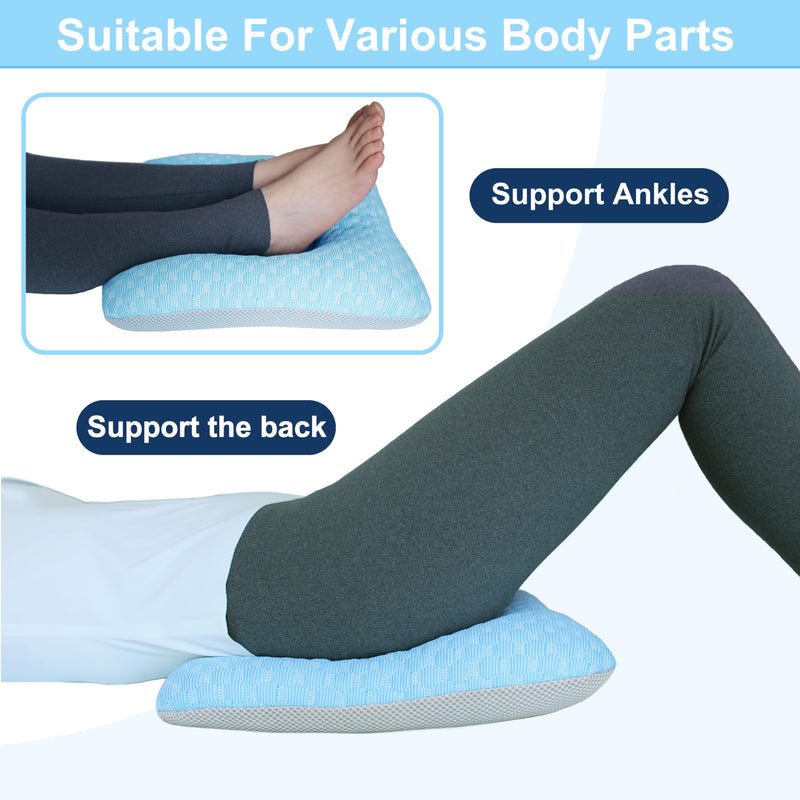 [Australia] - Donut Pillow Cushion for Bed Sores on Buttocks, Bed Sore Cushions for Butt, Bed Sore Pressure Relief Pillow for Sleeping, O Shaped Opening PE Hose Filling Cool Tailbone Pillow 