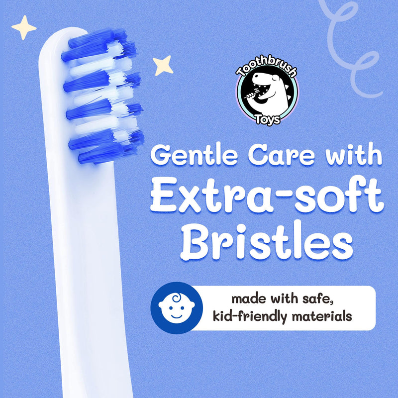 [Australia] - Kids Soft Bristle Puppy Toothbrush for Ages 2+, Gentle and Cute Toothbrush for Children with Replaceable Brush Head, Ergonomic Handle Kids Brush for Teeth Care Ideal for Toddlers, Puppy Design 