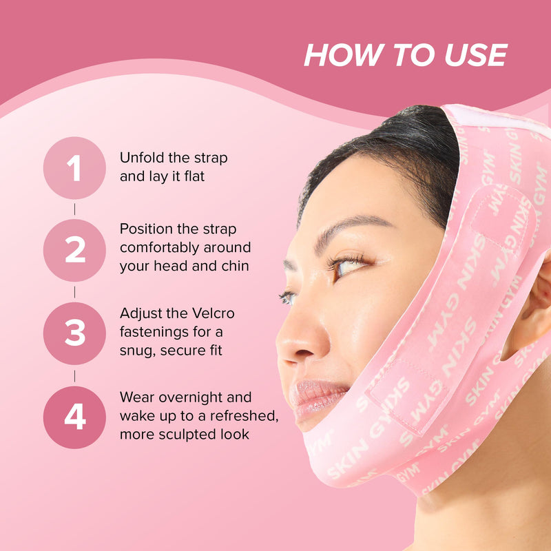SKIN GYM Morning Shed Chin Strap, Adjustable Face Slimming Band for Sculpting, Lifting and Defining Jawline
