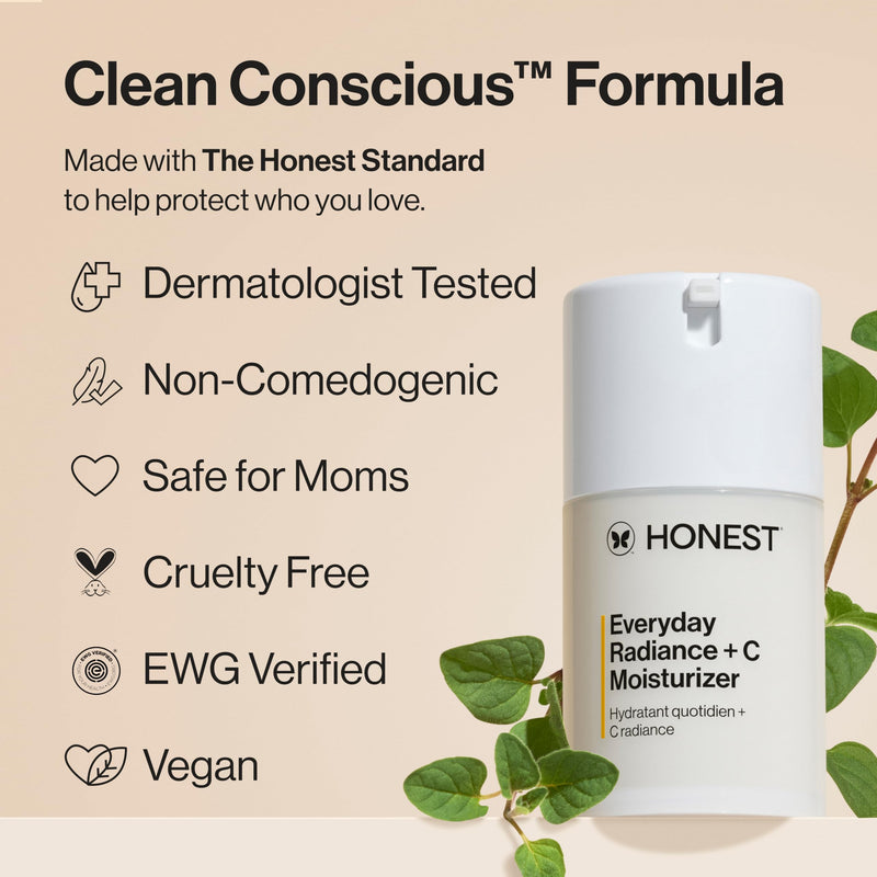 Honest Beauty Everyday Radiance Vitamin C Moisturizer, 1.7 fl oz Radiance Moisturizer