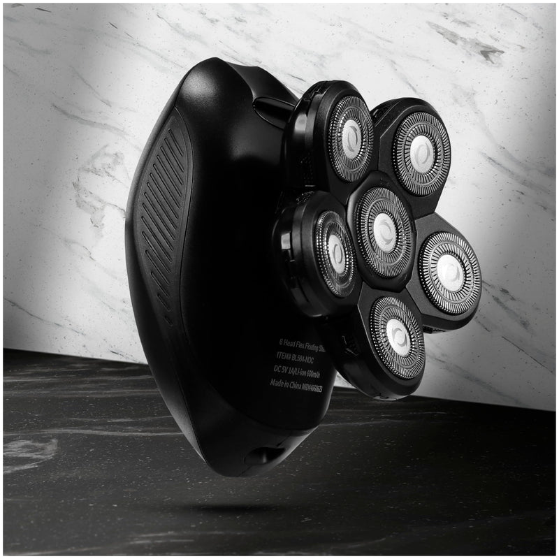 [Australia] - Bally 6 Head Floating Shaver, Total Grooming with 6-in-1 Multi-Functional Electric Floating Shaver, 6 Heads, LED Display, Lithium Rechargeable, 50 Min Usage 