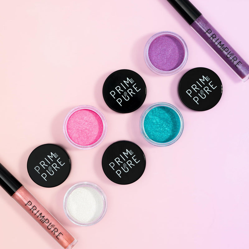 [Australia] - Prim and Pure Ultimate Mineral Makeup Gift Set | Perfect for Play Dates & Birthday Parties | Kids Safe Eyeshadow Makeup Mineral | Organic & Natural Makeup Kit | Made in USA 