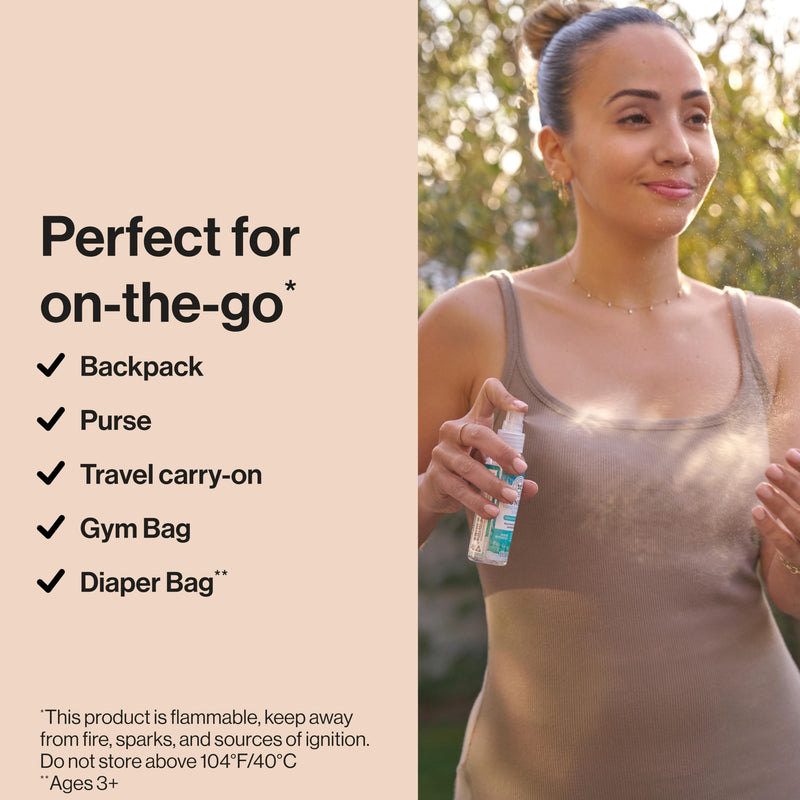 [Australia] - The Honest Company Plant-Based Hand Sanitizer Spray | Kills 99.9% of Germs | Hypoallergenic, Quick-drying + Moisturizing | Coastal Surf, 2 fl oz 2 Fl Oz (Pack of 1) 