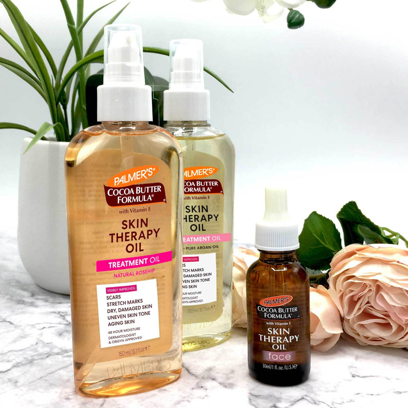 Palmer's Cocoa Butter Formula Skin Therapy Moisturizing Body Oil with Vitamin E, Rosehip Fragrance, 2 Ounces