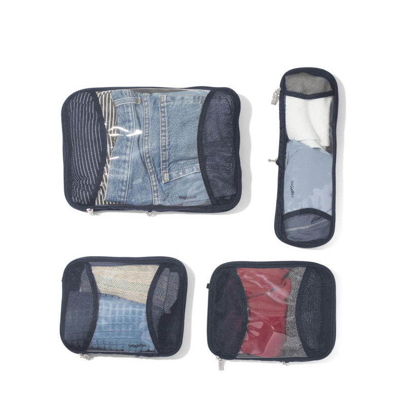 Baggallini Compression Cube 4-piece Set One Size French Navy