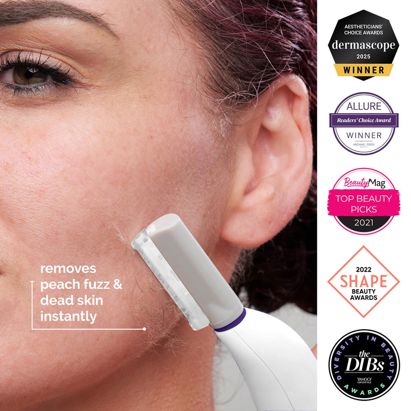 [Australia] - Michael Todd Beauty - Sonicsmooth – SONIC Technology Dermaplaning Tool - 2 in 1 Women’s Facial Exfoliation & Peach Fuzz Hair Removal System with 8 Weeks of Dermaplaning Blades 