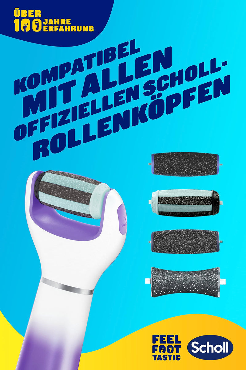[Australia] - Scholl Expert Care 2-in-1 File & Smooth electric callus remover, callus removal for silky soft feet, electric purple 
