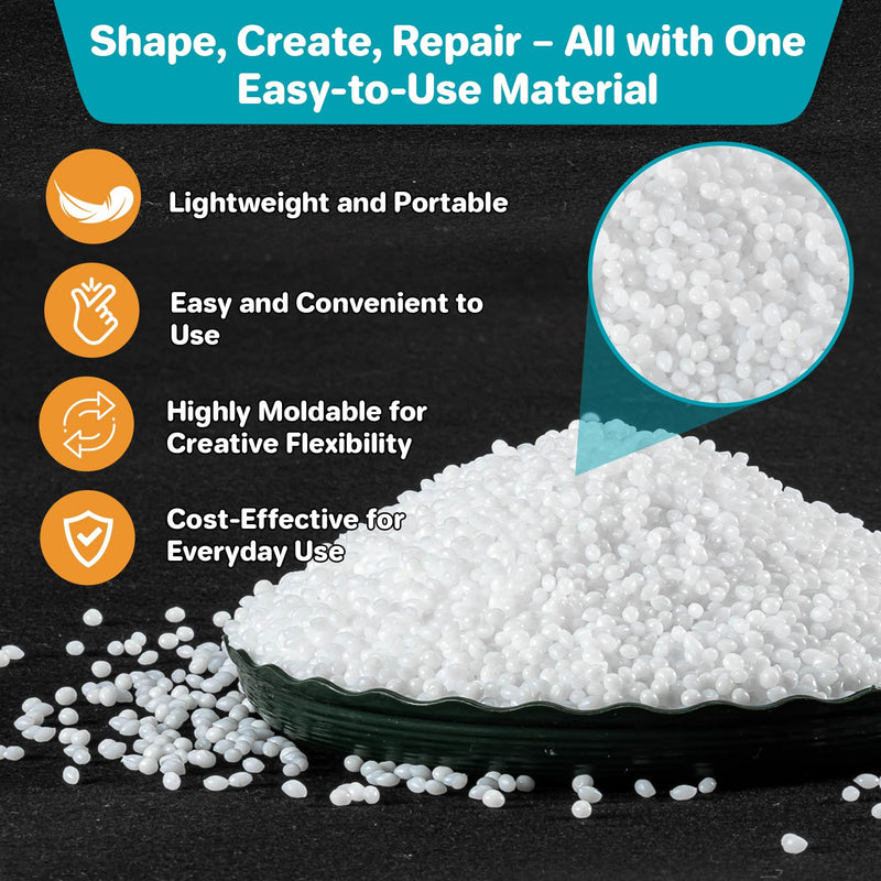 [Australia] - 10.9oz Thermoplastic Teeth Repair Beads - Moldable False Teeth Beads,Tooth Repair kit for DIY Tooth Filling,Plastic Pellets Replacement,for Halloween Vampire Teeth Fangs 