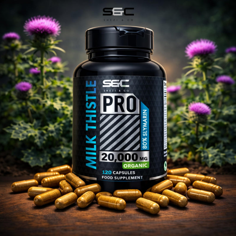 Milk Thistle 20000mg Capsules (120 Day Supply) Milk Thistle High Strength – 80% Silymarin Liver Support Supplement with Dandelion Root, Turmeric, Artichoke, Burdock & Zinc – Pure Vegan Extract