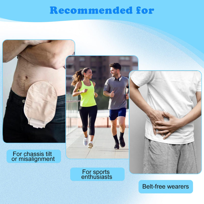 [Australia] - 20PCS Ostomy Barrier Strips Medical Grade Hydrocolloid Skin Barrier Tape for Colostomy, Ileostomy, Urostomy Bags Elastic Ostomy Rings Stoma Supplies Accessories 20PCS 