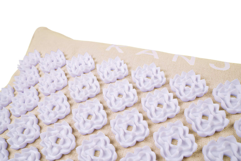 [Australia] - FSA HSA Eligible Kanjo Premium Unscented Acupressure Pillow - 100% Undyed Cotton Linen - Buckwheat Chaff Fill - Relieves Back Pain and Neck Pain 