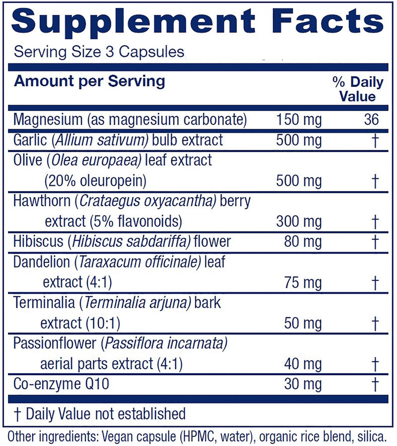 Vitanica VasoBlend, Cardiovascular Support, Vegan/Vegetarian, 180 Capsules VasoBlend Pro Logo 180 Count (Pack of 1)