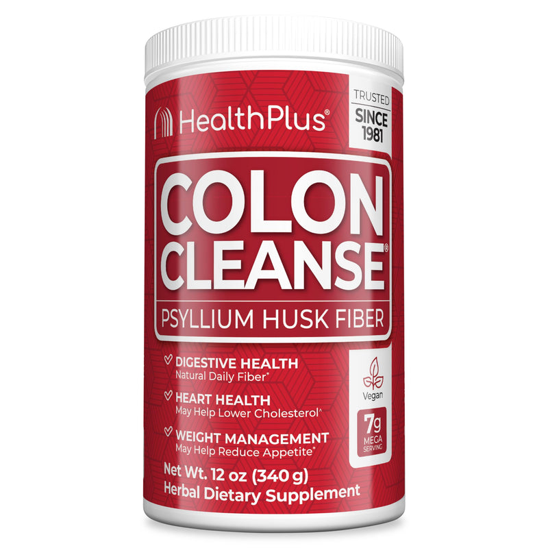 [Australia] - Health Plus Colon Cleanse - Natural Daily Fiber Powder- Gluten Free, Detox, Heart Healthy (12 Ounces, 48 Servings) Original 12 Ounce (Pack of 1) 