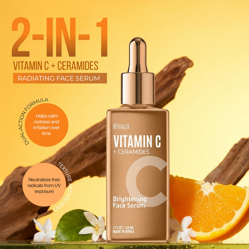 Vitamin C & Ceramides 2-in-1 Serum - & Priming, Anti-Aging, Skin Repair, Hydrates & Firms - Dermatologist Tested, Cruelty-Free Korean Skin Care for All Skin Types - 2 fl. oz Vitamin C & Ceramides (2-IN-1)