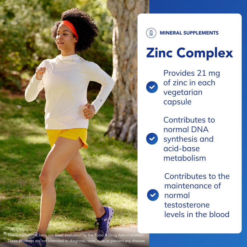 Pure Encapsulations Zinc Complex - Combination for the Immune System, Skin, Hair and Nails - 60 Vegan Capsules 60 count (Pack of 1)