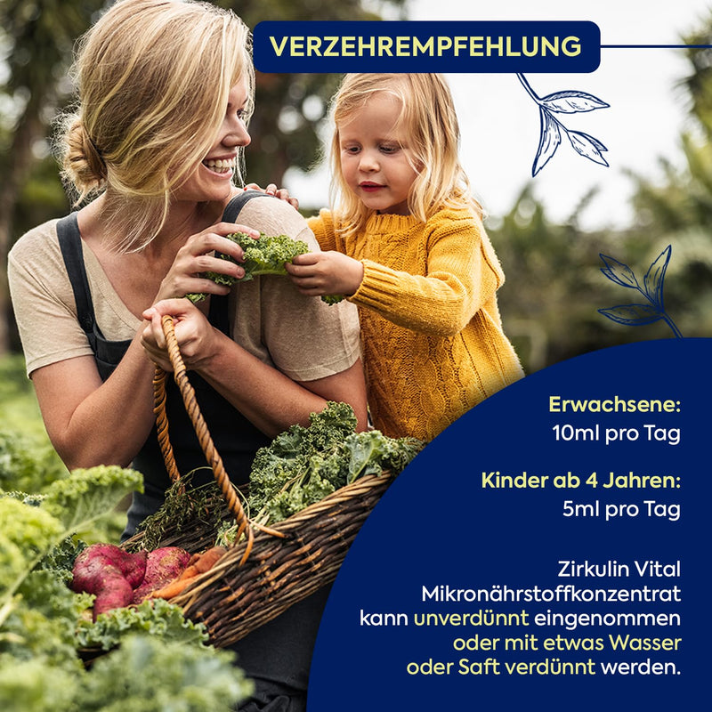 [Australia] - Zirkulin Vital micronutrient concentrate (200ml) - 20 day range - 66 vital substances from fruit, vegetables and herbs - high organic content and valuable polyphenols - vitamins and minerals for the family 200 ml (pack of 1) 