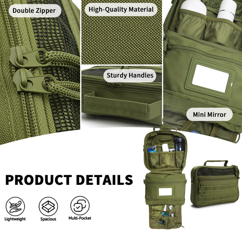 SMONT mens travel bag toiletry shaving kit bag for men travel