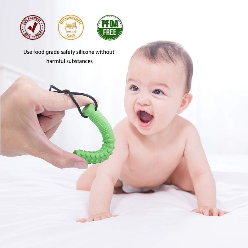[Australia] - Mace Chew Necklace for Sensory Kids, Silicone Autism Chew Toys, Oral Motor Chewy Necklace Sensory for Teething, ADHD, Biting or Special Needs (6 Pack) 