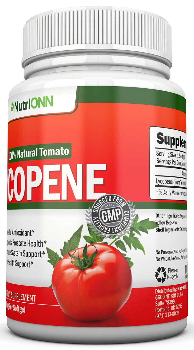 [Australia] - Lycopene - 10MG - 120 Softgels - 3 Month Supply - Premium Quality Antioxidant - 100% Natural Tomato - Great for Prostate Health, Immune System Support, Heart Health and Eyesight Support 