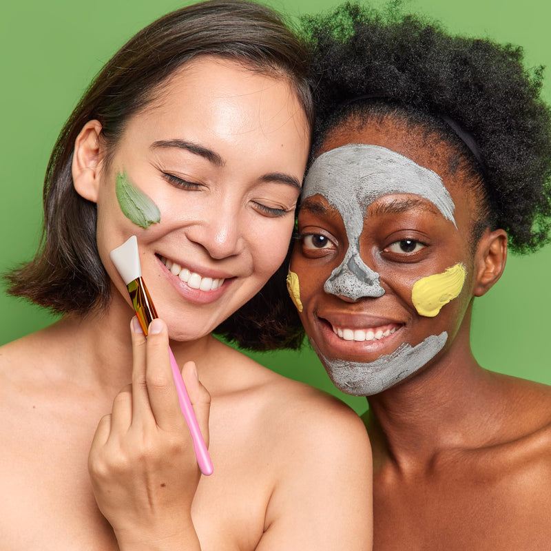 Face Masks Skincare Set, 480g (120gx4) High Capacity Facial Mask, Clay Mask Set with Turmeric w/Vitamin C, Green Tea, Rose and Dead Sea Mud, Deap Cleansing, Hydration and Pore Refinement