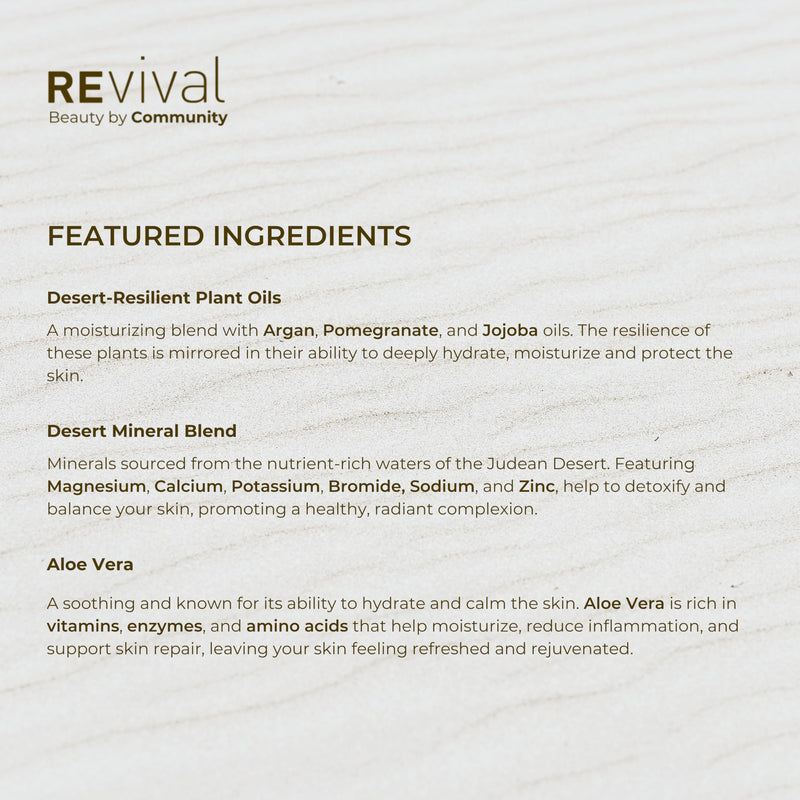 REvival Body Butter with Dead Sea Minerals - Deeply Hydrating Body Cream with Shea & Cocoa Butter, Pomegranate, Aloe, & Vitamin E - Softens & Nourishes Dry Skin, 300ml | 10oz