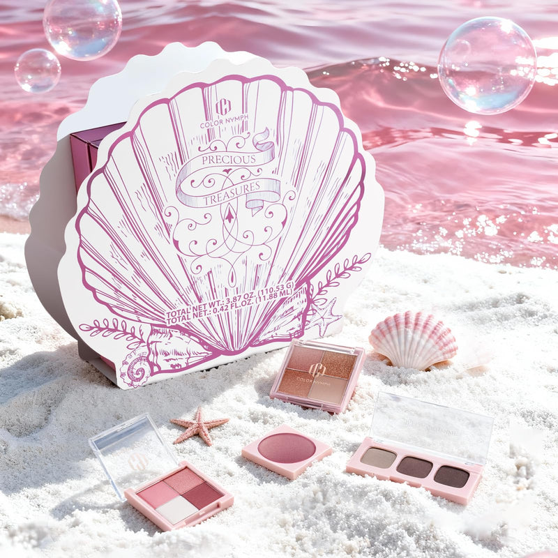 [Australia] - Color Nymph Makeup Advent Calendar 2025, 24 Days Surprise Beauty Makeup Gift Sets for Adlut Women & Teen Girls, 2025 Christmas Countdown Calendar Holiday Full Cosmetic Kit (Pink) 