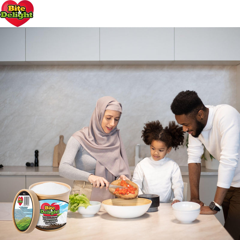 [Australia] - Bite & Delight Citric Acid Powder - Food Grade - for Kitchen and Household - Limescale Remover and Cleaning Agents, Cleaning Agents - for Lemonades, Fruit Juices - Baking, Cooking - 750 ml 600 g (Pack of 1) 