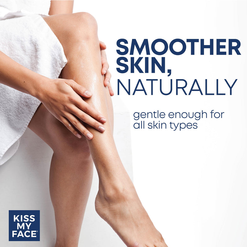 Kiss My Face Cedarwood + Bergamot Moisture Shave - 4 In 1 Shaving Cream - Cruelty Free and Vegan - With added Olive Oil and Aloe Leaf Extract - Vitamin E Rich