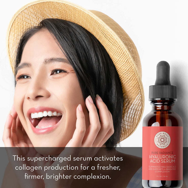 Facial Serum Gift Set for Women, 4 1oz Serums | Set includes hyaluronic acid, retinol, vitamin C and niacinamide serums for a simple face serum routine