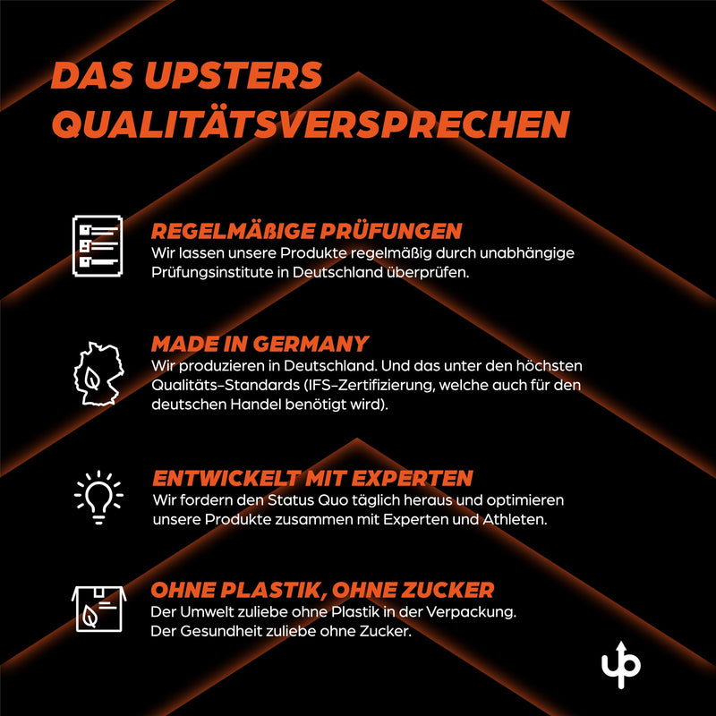 [Australia] - Upsters Energylytes I Electrolyte powder with 160 mg caffeine I Energy drink I Concentration I 30 portions for hydration I Sugar-free and with L-tyrosine I For sports & parties I Orange OG Orange 