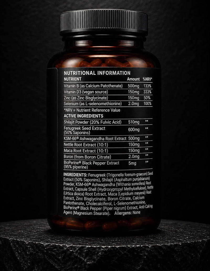 XY Edge | Testosterone Support Supplement for Men | Clinically Engineered Hormonal Balance & Vitality System | 90 Capsules