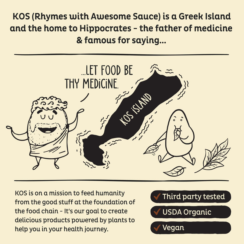 KOS Plant Based Protein Powder, Vanilla USDA Organic - Low Carb Pea Protein Blend, Vegan Superfood Rich in Vitamins & Minerals - Keto, Soy, Dairy Free - Meal Replacement for Women & Men - 10 Servings 13.05 Ounce (Pack of 1)