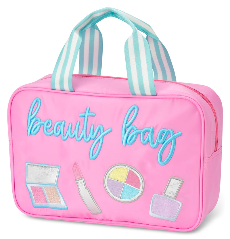 iscream 12.25" x 8.25" Nylon Double Handle Zippered Cosmetic Bag - Beauty Bag 12.25" x 8.25"