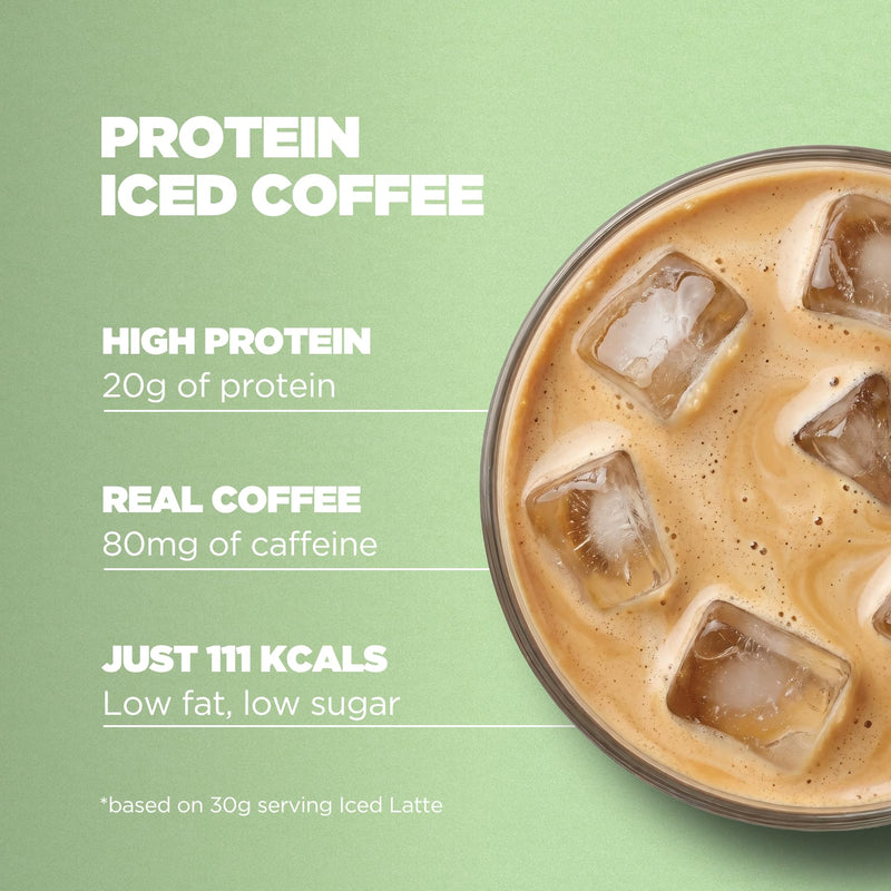 Myprotein Protein Iced Coffee | High-Protein & Real Coffee Drink Mix | 20g Protein | Low Sugar | Supports Muscle Growth & Recovery | Café-Inspired Taste (20 Servings (Pack of 1), Caramel Latte) 20 Servings (Pack of 1)