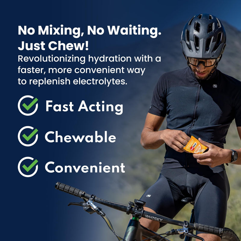 SaltStick FastChews Electrolytes - 60 Chewable Electrolyte Tablets - Salt Tablets for Running, Fast Hydration, Leg Cramps Relief, Sports Recovery - Non-GMO, Vegan, Gluten Free (Coconut Pineapple)
