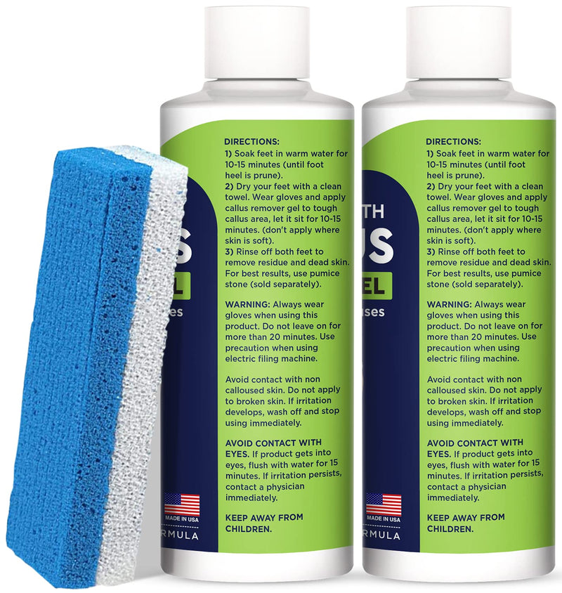 [Australia] - Tea Tree Oil Foot Soak with Epsom Salts for Foot Pain, Soreness, Athletes Foot - Odors Callus Remover for Feet with Extra Strength Gel & Foot Pumice Stone Set - Easy Way to Remove Hard Calluses 