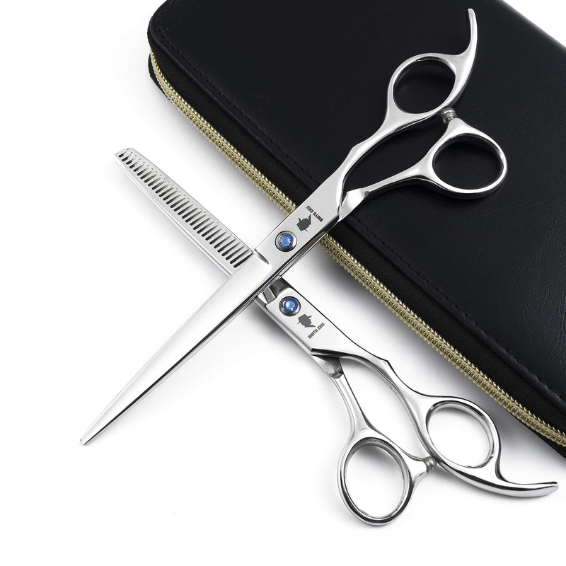 7.0 Inch Professional Hair Cutting Shears/Scissors and Barber Thinning/Texturing Scissor for Men Barber