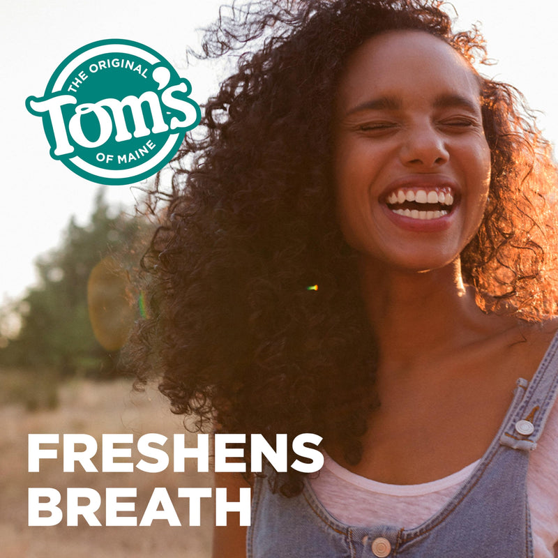 [Australia] - Tom’s of Maine Botanically Bright Natural Whitening Toothpaste, Fluoride Free and SLS Free, Vegan, Peppermint, 3 Pack, 4.0 Oz 4 Ounce (Pack of 3) 