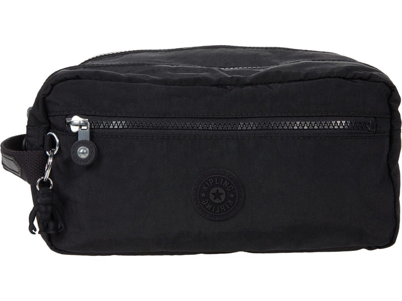 Kipling Women’s Agot Toiletry Bag, Lightweight Travel Organizer, Nylon Cosmetics Kit One Size Black Noir