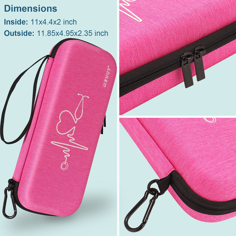 [Australia] - MEUUT 15 pcs Stethoscope Case Kits, Perfect Nurse Gift Include Stethoscope Case, Medical Scissors, Penlights with Batteries, Bandage Wraps, Badge Holders for Nurse Accessories for Work Raspberry 