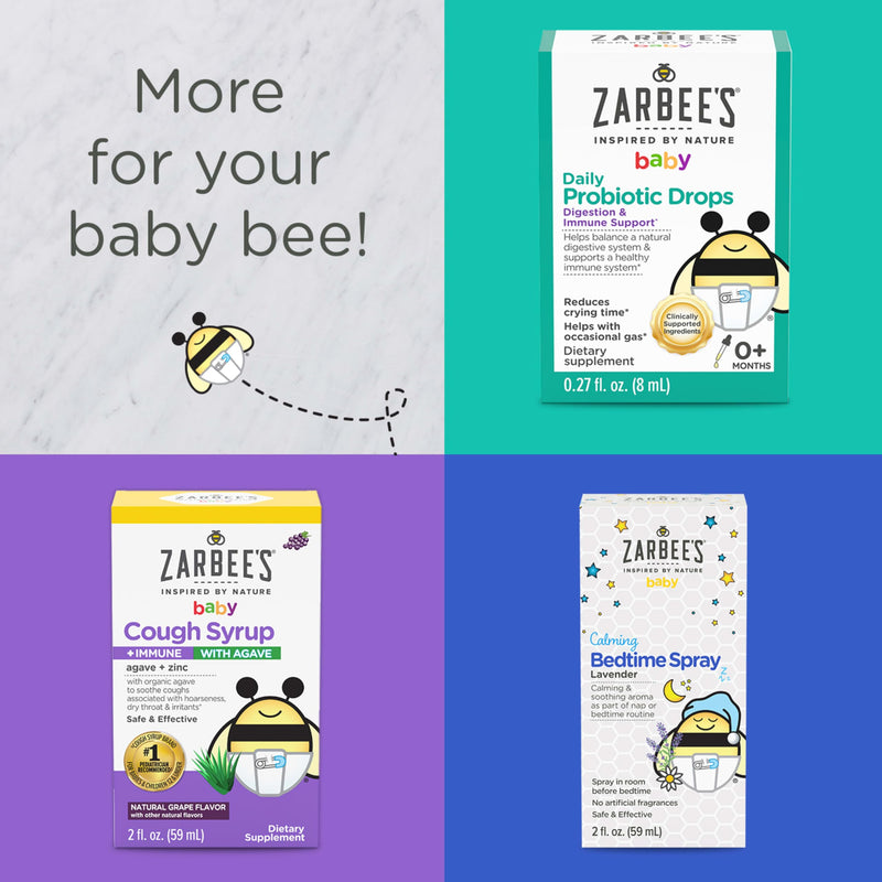 Zarbee's Vitamin D Drops for Infants,400IU (10mcg) Baby & Toddler Liquid Supplement,Newborn & Up,Dropper Syringe Included,0.47 Fl Oz,(Pack of 2) 0.47 Fl Oz (Pack of 2)