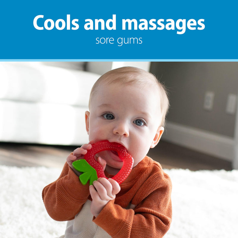 [Australia] - Dr. Brown's AquaCool Water-Filled Baby Teether, Cools & Massages Sore Gums, BPA Free, Pineapple and Apple, 2 Pack, 3m+ Aqua-Cool Water-Filled, Apple, Pineapple 