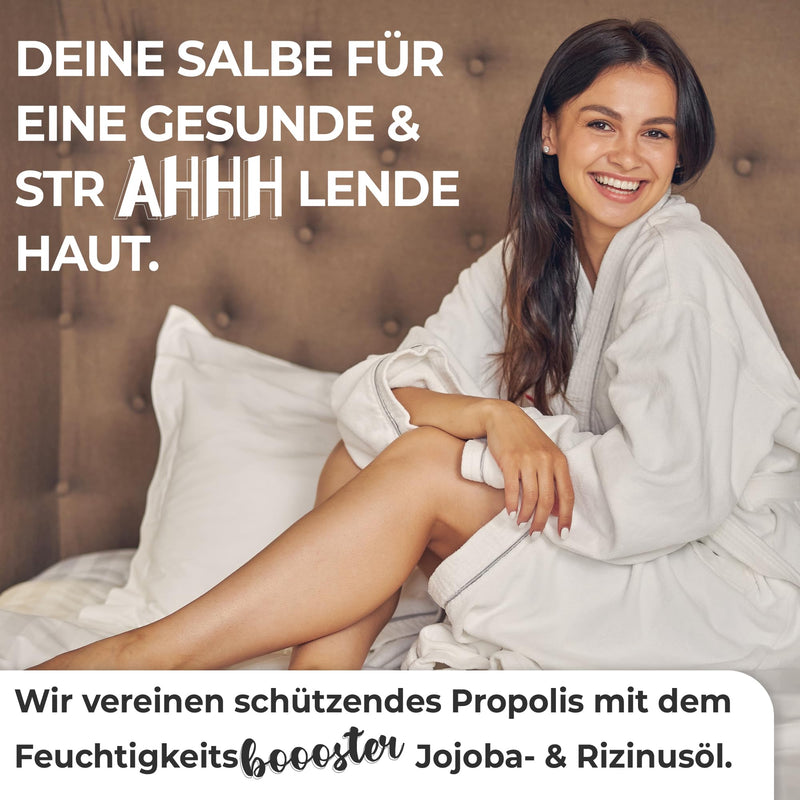 [Australia] - fallea propolis ointment in high doses for acne, neurodermatitis | Cream for itching, dry cracked skin - wound ointment made from 100% natural raw materials | Bee ointment propolis balm 50 ml 