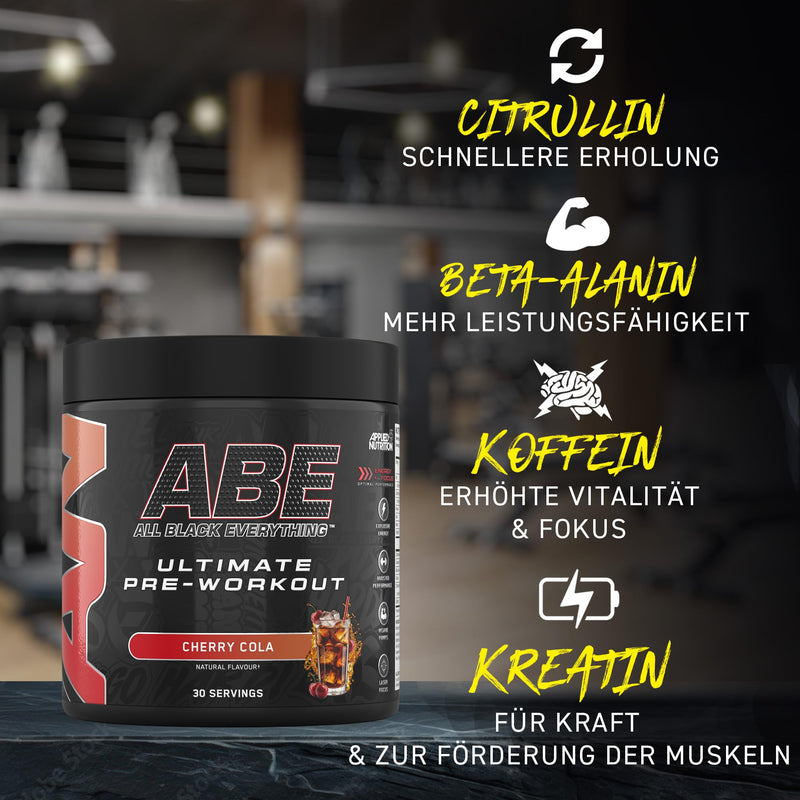 [Australia] - Applied Nutrition ABE Pre Workout Powder - Pre Booster for Energy & Performance with Citrulline, Creatine Monohydrate, Beta Alanine (375 g - 30 servings)(Sour Apple) Sour Apple 
