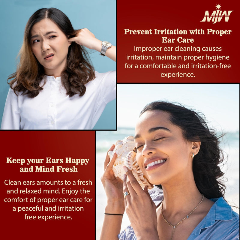 [Australia] - MJW Professional earwax remover made of stainless steel ear loop for removing ear irrigation, reusable ear cleaner tool for adults and children, hygienic earwax removal 