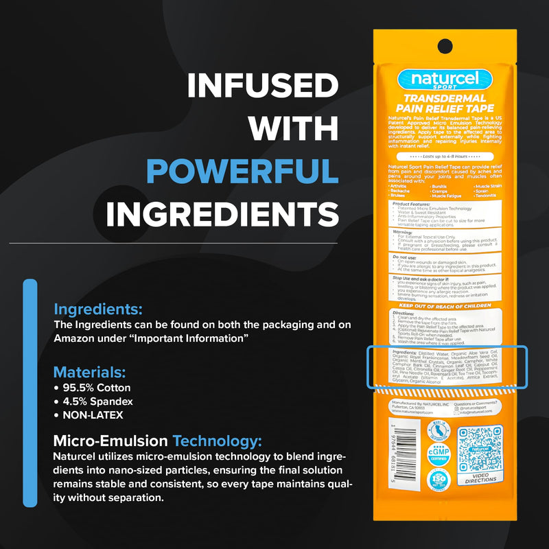 Sport Transdermal Pain Relief Tape, Kinesiology Tape, Sore Joints, Muscles, Back, Knee, Elbow, Shoulder Pain, 2 Elastic Strips(10x2 in), Water Resistant, Accelerated Recovery (Pink, 3 Pack) Pink